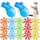 LAPOHI 17 PCS Cat Fetch Toy with Colorful Flying Propellers Set Cat Playing Tracking Interactive Toys for Kitten Indoor and Outdoor Chasing Training Hunting