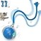 FLERDMAU Interactive Cat Ball Toy for Indoor Cats Fast Rolling on Carpets Motion Activated with Chirping Sounds Enrichment Play for Active Bored Cats