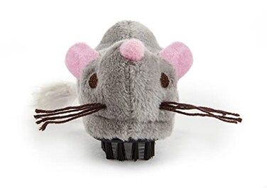 Petlinks Roaming Runner Mouse Electronic Motion Pet Toy for Cats Kittens Cruising Battery Powered Fun Engaging Play Encourages Exercise Gray One Size