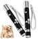 OUMSIS UMSIS Cat Toy 2 Pieces Distinctive Black Painted Metal Casing with Paw Print Design Rechargeable 7 Adjustable Patterns Interactive Chase Toy for Indoor Cats Dogs Training and Exercise