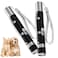 OUMSIS UMSIS Cat Toy 2 Pieces Distinctive Black Painted Metal Casing with Paw Print Design Rechargeable 7 Adjustable Patterns Interactive Chase Toy for Indoor Cats Dogs Training and Exercise