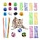 Andiker Cat Toys for Indoor Cats 4 Big Cat Springs 8 Small Springs Cat Interactive Toy for Swatting Biting Hunting Cat Creative Toy to Kill Time and Keep Fit Colorful Plastic Spring 26pc