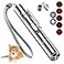 CHUQIANTONG Cat Toys Laser Pointer for Indoor Cat Mouse Toys Pet Interactive Toy Pointer Kitten Dog Chase Play LED Flashlight 7 Adjustable Patterns Red Light Remotes Teaching Tool Rechargeable