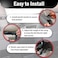 ROCKFEELTEE Universal Dog Car Net Barrier Sturdy Mesh Easy Install Breathable Design Easy to Clean Flexible Bungee Cords for Adjustable Fit 2323 Black