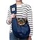 TOMKAS Tomkas Small Dog Sling Carrier Zipper Pocket Adjustable Strap for 310 lbs PetsDark Blue