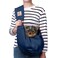 TOMKAS Tomkas Small Dog Sling Carrier Zipper Pocket Adjustable Strap for 310 lbs PetsDark Blue