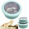 FlidRunest 2 Pack Reptile Cricket Calcium Mixer Cricket Nutrients Calcium Shaker Stainless Steel Insect Feeder for Gecko Chameleon Lizard Snake