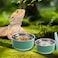 FlidRunest 2 Pack Reptile Cricket Calcium Mixer Cricket Nutrients Calcium Shaker Stainless Steel Insect Feeder for Gecko Chameleon Lizard Snake