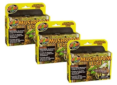 Zoo Med Naturalistic Terrarium Mushroom Ledge Small 7 Long x 45 Wide Pack of 3
