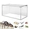 smartang Small Acrylic Tarantula Enclosure Terrarium with Magnetic Button8 4 4inch Thicken Isopod EnclosureSpider CageTerrarium for ReptilesLizardJuvenile Tarantulas