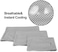 DELIFUR Dog Instant Cooling Bandana Pet Breathable Scarf Cats Ice Collar for Summer Grey M
