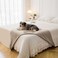 Tuffeel Waterproof Blanket for Bed Leak Proof Dog Couch Blankets Reversible Pet Throw Sofa Furniture Protector Machine Washable82 x120BeigeKhaki