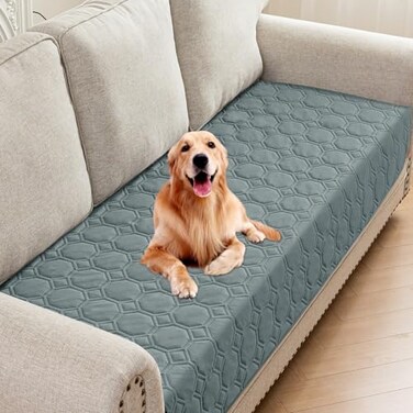 ZNSAYOTX Ultimate Cozy Blankets 30x70 100 Waterproof Sofa Mat Blanket for Dog Pets Bed Couch Protector with NonSlip Back Washable Durable Pee Scratch Proof Easy to Clean Dark Grey