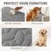 Ameritex Pet Bed Cover Dog Bed Blanket for Sofa and Furniture Waterproof New Pattern Design 30x70 Inch Light Grey
