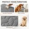 Ameritex Pet Bed Cover Dog Bed Blanket for Sofa and Furniture Waterproof New Pattern Design 30x70 Inch Light Grey