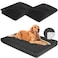LotuFlor Dog Bed Covers Replacement Washable 100 Waterproof Soft Dog Bed Sheet Black 2 Pack 20 x 30 XS