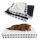 PETMAKER Dog Bed Replacement Cover Medium Pet Duvet with Sherpa Top NonSlip Bottom Dog Bed Washable Removable Cover by BrownBlue Plaid