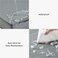 LE SURE Waterproof Dog Bed Cover Replacement Washable XL Size for Pet Mat 44x32x3 Inches Grey