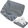 Moonsea Dog Bed Covers Soft Plush Replacement Washable Waterproof Pet Mattress Bed Liner Grey 44x35 Inches for DogCat Cover Only