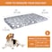 VANKEAN Dog Crate Mat Reversible Cool Warm Stylish Bed Waterproof Machine Washable Supports Small to XXL Dogs Grey