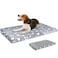 VANKEAN Dog Crate Mat Reversible Cool Warm Stylish Bed Waterproof Machine Washable Supports Small to XXL Dogs Grey