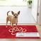 Dog Gone Smart Dirty Dog Doormat Fast Drying Rug with Super Gripper Backing for Clean Floors Super Absorbent and Machine Washable Mat for Muddy Paws Maroon