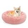 NOYAL Calming Donut Dog Bed for Small to Medium Dogs Cats Plush Faux Fur AntiAnxiety Pet Bed with Machine Washable Cover NonSlip Base