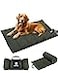 ONETIGRIS Large Dog Bed Washable Matteress Anti Slip Cushion for Pets Sleeping 36ft by 22ft WaterResistant Pet Bed for Indoor OutdoorGreen