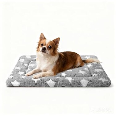 pobopobo Dog Bed Mat Reversible Crate Pads for SmallMediumLarge Dogs Cats Sleeping Portable Soft Dog Beds Crate Pad M302015