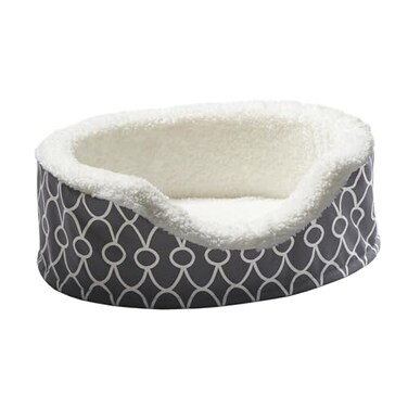 MidWest Homes for Pets Orthoperdic EggCrate Nesting Pet Bed w Teflon Fabric Protector XS Gray