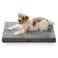 Bedsure ComfyFleece Dog Bed Medium Size Dog Orthopedic Pet Beds with Removable Washable Cover NOT Waterproof Egg Crate Foam Puppy Mat Suitable for Pet Up to 35 lbs 29x18x28 NOT for Chewers