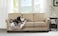 Brilliant Sunshine Quilted Calming Dog Bed Mat Removable Washable Cover Cushion Protector and Couch Covers for Dogs Pets Cats Medium Latte Grey Paris and Toile Floral Patchwork