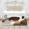 Comfort Expression Orthopedic Dog Bed for Large Dogs 38x25 Inch Waterproof Supportive Egg Crate Foam Large Pet Bed with Removable Bolsters Dog Couch with Washable Cover NonSlip Bottom Brown