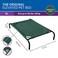 Coolaroo Original Elevated Dog Bed Breathable OffTheGround Pet Bed with Cooling Fabric Joint Relief MoistureResistant Fabric 100 Recyclable Easy Clean Brunswick Green Extra Large