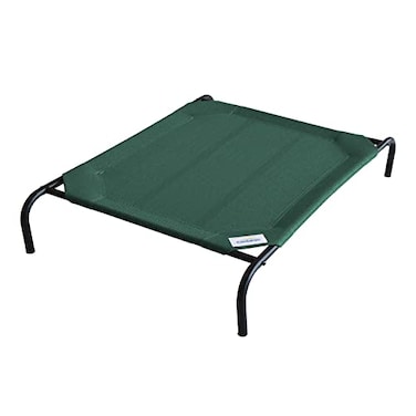 Coolaroo Original Elevated Dog Bed Breathable OffTheGround Pet Bed with Cooling Fabric Joint Relief MoistureResistant Fabric 100 Recyclable Easy Clean Brunswick Green Extra Large