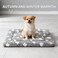 SUNSHE Dog Bed Mat Comfortable Kennel Pad MultiPurpose Crate Bed for Dogs Cats Soft Support Gray S24 18 15