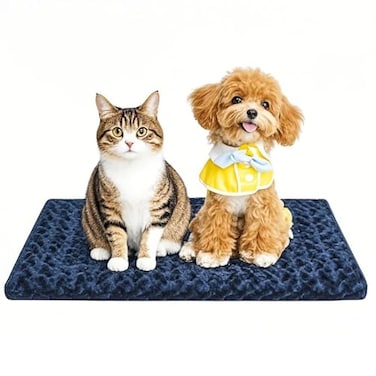 pobopobo Dog Beds Crate Pad Dog Bed Mat for Smal Dogs Sleeping Soft Durable Washable AntiSlip Crate Pads Reversible Mat Bed Kennel Mat Cat Bed