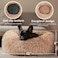 Hoewina Dog Beds Large Sized Dog and Cats 32in Pet Beds for Large Pet Washable Indestructible Extra Large Camel
