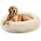 Hoewina Dog Beds Large Sized Dog and Cats 32in Pet Beds for Large Pet Washable Indestructible Extra Large Light Brown
