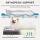 KSIIA Dog Crate Bed Waterproof Dog Bed for Medium Pets Rose Velvet Soft Fluffy Washable with Removable Cover AntiSlip Bottom 29 x 18 Inch Gray