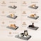 EHEYCIGA Orthopedic Foam Dog Bed for Large Dogs 35L x 23W x 35Th Light Grey