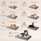 EHEYCIGA Orthopedic Foam Dog Bed for Large Dogs 35L x 23W x 35Th Light Grey