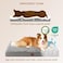 EHEYCIGA Orthopedic Foam Dog Bed for Large Dogs 35L x 23W x 35Th Light Grey