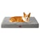 EHEYCIGA Orthopedic Foam Dog Bed for Large Dogs 35L x 23W x 35Th Light Grey