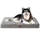 EHEYCIGA Orthopedic Foam Dog Bed XXL 47L x 29W x 35Th Light Grey