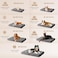 EHEYCIGA Orthopedic XL Dog Beds for Extra Large Dogs with Removable Washable Cover Grey 44x32