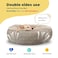 HACHIKITTY Dog Bed Orthopedic Round XLarge Taupe 30x24x16in for Medium Large Dogs Cats Cooling Warming Polyester Hypoallergenic