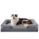 INVENHO Orthopedic Large Dog Bed Washable Waterproof EggCrate Foam Dog Couch Bed with Washable Removable Cover Waterproof Lining and Nonskid Bottom