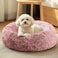 JOLLYVOGUE Dog Cat Bed Calming AntiAnxiety Pet Bed for Small Dogs Fluffy Donut Cushion for Small and Medium Pets 20