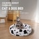 JOPOY Calming Dog Cat Bed AntiAnxiety Donut Bed M 215 215 67 Inch